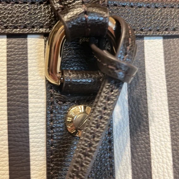 Henri Bendel Centennial Stripe Weekend Duffle - EXCELLENT Condition. - Picture 4 of 12